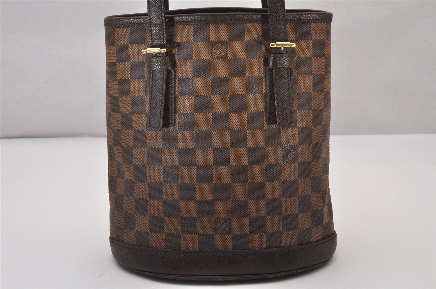 Authentic Louis Vuitton Damier Marais Bucket Shoulder Tote Bag N42240 LV 6678I