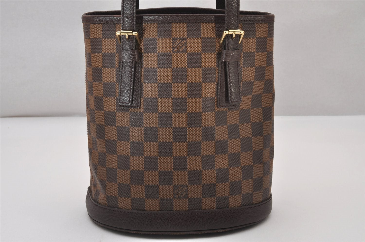 Authentic Louis Vuitton Damier Marais Bucket Shoulder Tote Bag N42240 LV 6678I