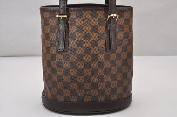 Authentic Louis Vuitton Damier Marais Bucket Shoulder Tote Bag N42240 LV 6678I