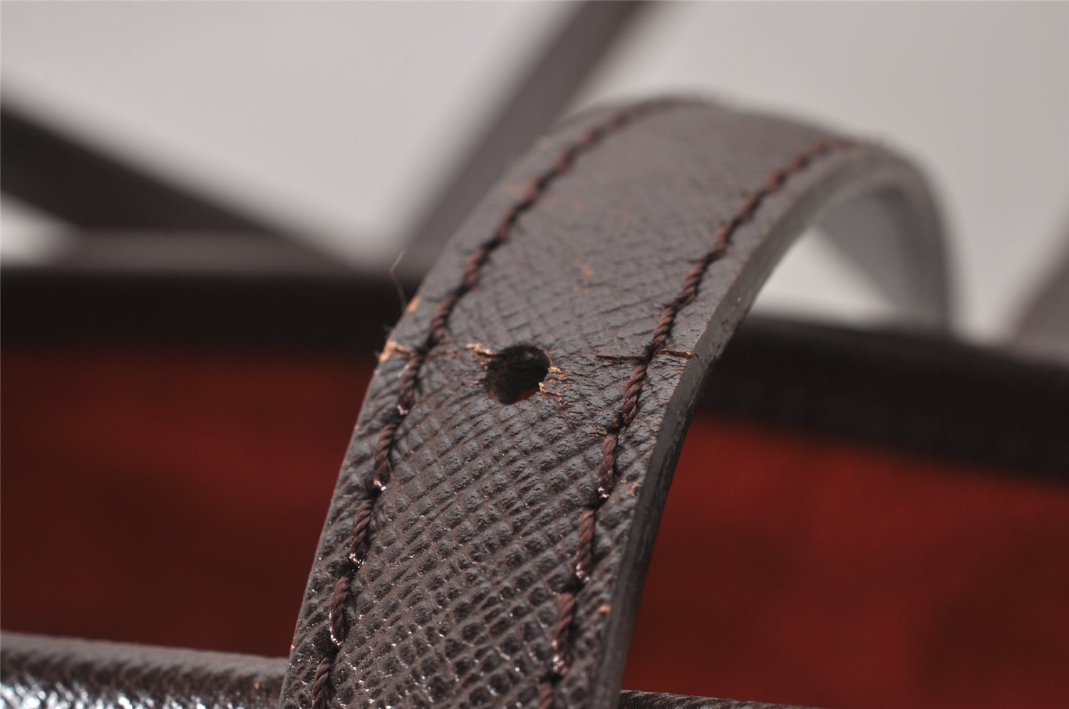 Authentic Louis Vuitton Damier Marais Bucket Shoulder Tote Bag N42240 LV 6678I