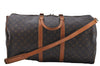 Auth Louis Vuitton Monogram Keepall Bandouliere 55 Boston Bag M41414 LV 6679D