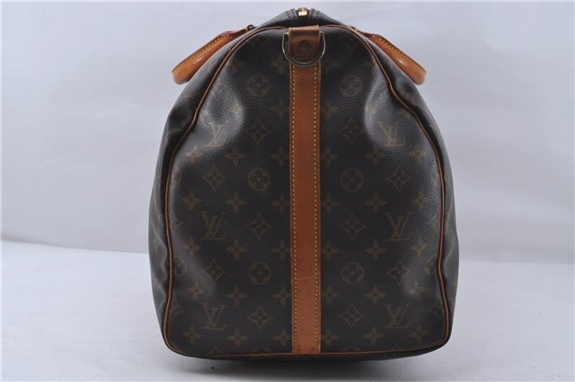 Auth Louis Vuitton Monogram Keepall Bandouliere 55 Boston Bag M41414 LV 6679D