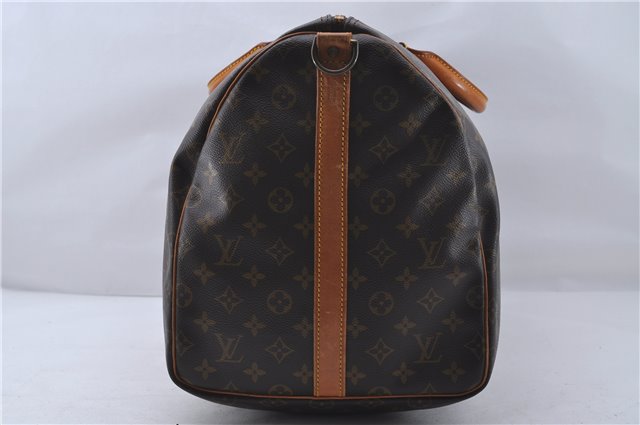 Auth Louis Vuitton Monogram Keepall Bandouliere 55 Boston Bag M41414 LV 6679D