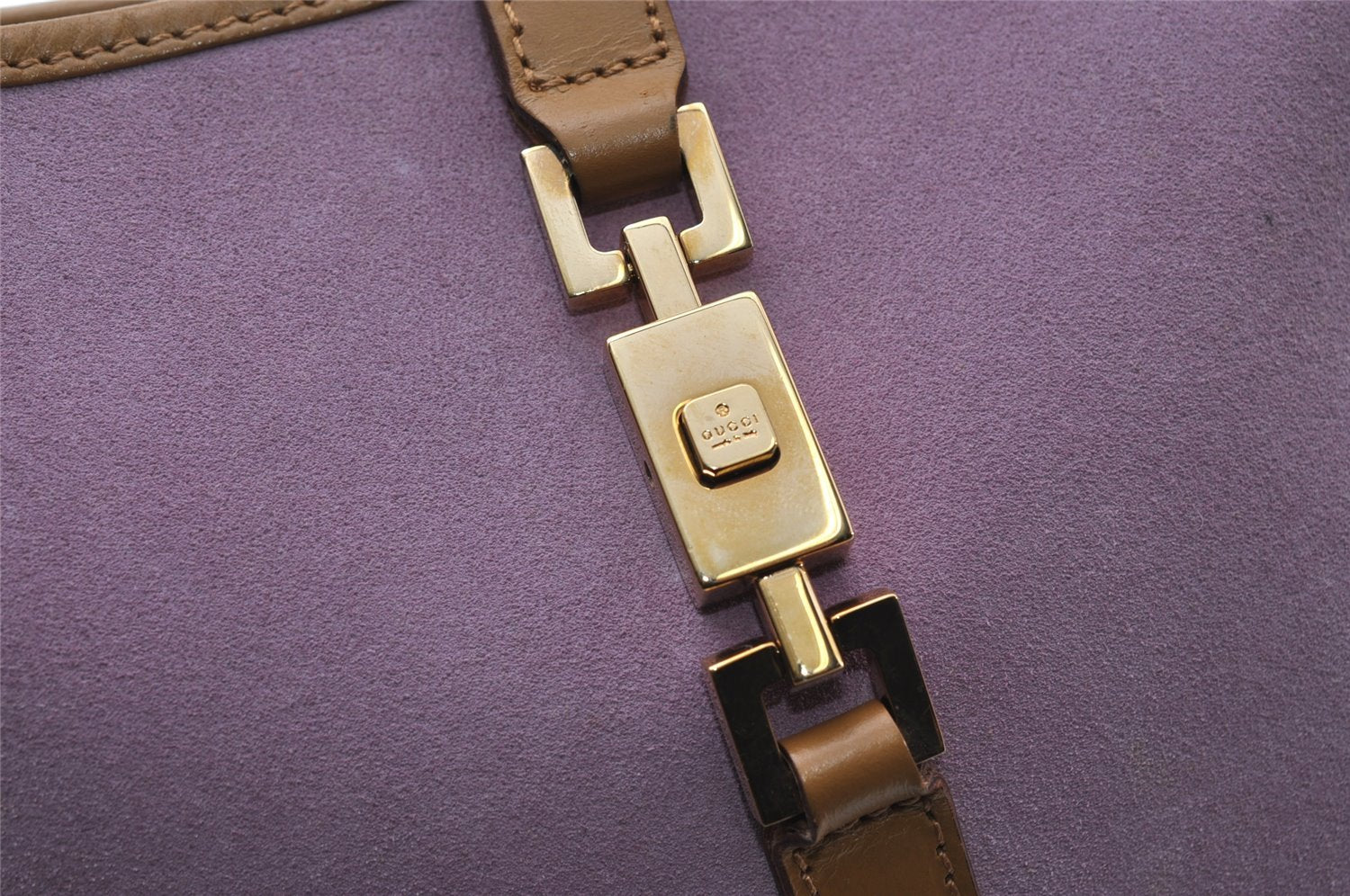 Authentic GUCCI Jackie Shoulder Hand Bag Purse Suede Leather 0013735 Pink 6679I