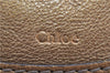 Authentic Chloe Mercie Leather Shoulder Hand Bag Purse Gold 6680D