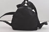 Authentic PRADA Vintage Nylon Tessuto Leather Drawstring Backpack Black 6680I