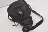 Authentic PRADA Vintage Nylon Tessuto Leather Drawstring Backpack Black 6680I