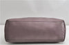Authentic GUCCI SOHO Tassel Shoulder Tote Bag Chain Leather 308982 Purple 6681F