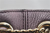 Authentic GUCCI SOHO Tassel Shoulder Tote Bag Chain Leather 308982 Purple 6681F