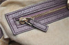 Authentic GUCCI SOHO Tassel Shoulder Tote Bag Chain Leather 308982 Purple 6681F