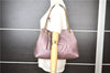 Authentic GUCCI SOHO Tassel Shoulder Tote Bag Chain Leather 308982 Purple 6681F