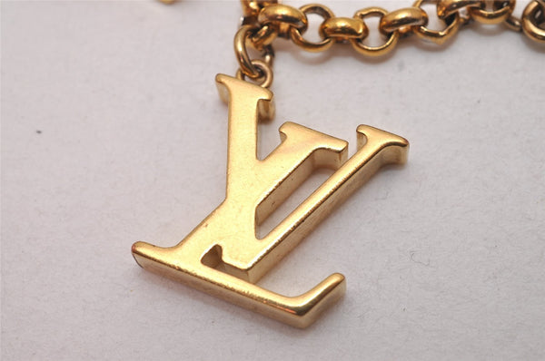 Authentic Louis Vuitton Fleur de Monogram Bag Charm Gold M65111 LV 6681I