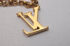 Authentic Louis Vuitton Fleur de Monogram Bag Charm Gold M65111 LV 6681I