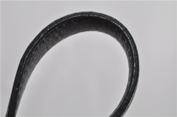 Authentic GUCCI Emily Horsebit Guccissima Leather Chain Tote Bag Black 6682F