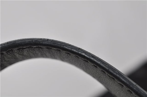 Authentic GUCCI Emily Horsebit Guccissima Leather Chain Tote Bag Black 6682F