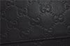 Authentic GUCCI Emily Horsebit Guccissima Leather Chain Tote Bag Black 6682F