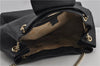 Authentic GUCCI Emily Horsebit Guccissima Leather Chain Tote Bag Black 6682F