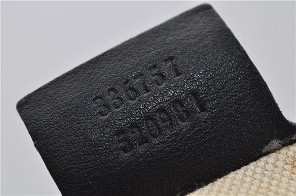 Authentic GUCCI Emily Horsebit Guccissima Leather Chain Tote Bag Black 6682F