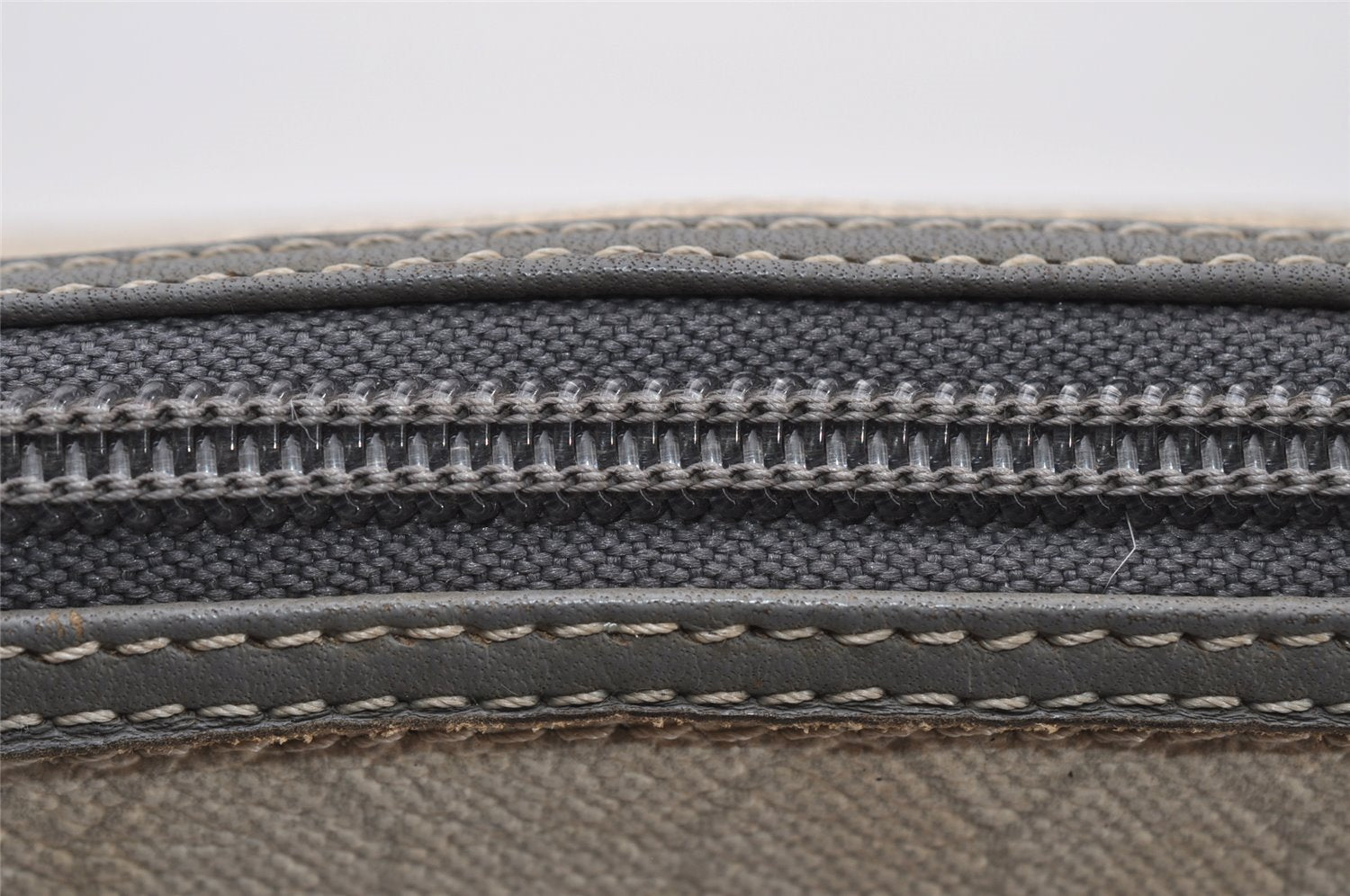 Authentic Christian Dior Honeycomb Shoulder Cross Bag PVC Leather White 6684I