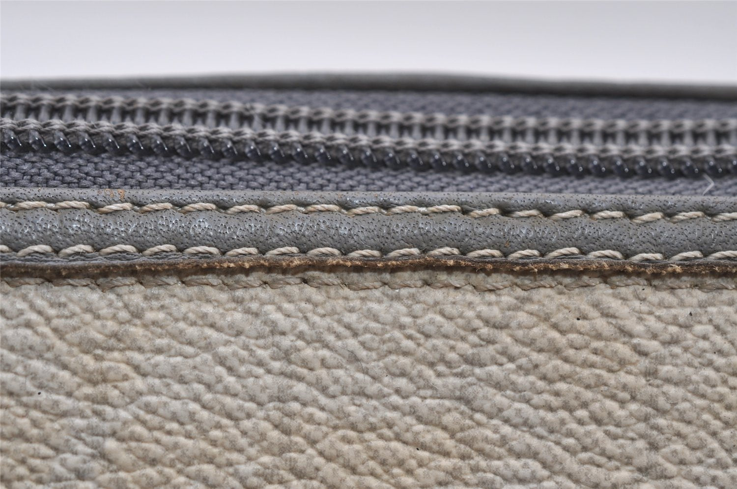 Authentic Christian Dior Honeycomb Shoulder Cross Bag PVC Leather White 6684I