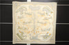 Authentic HERMES Carre 90 Scarf "Traineaux et glifsades" Silk Ivory 6685E