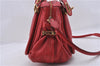 Authentic Chloe Paraty 2Way Shoulder Hand Bag Purse Red 6686D