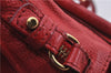 Authentic Chloe Paraty 2Way Shoulder Hand Bag Purse Red 6686D