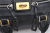 Authentic Chloe Paddington Leather Shoulder Hand Bag Purse Black 6687D