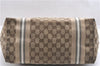 Authentic GUCCI Jolie Sherry Line Tote Bag GG Canvas Enamel 211970 Brown 6687F