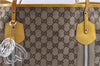 Authentic GUCCI Jolie Sherry Line Tote Bag GG Canvas Enamel 211970 Brown 6687F