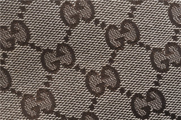 Authentic GUCCI Jolie Sherry Line Tote Bag GG Canvas Enamel 211970 Brown 6687F