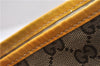 Authentic GUCCI Jolie Sherry Line Tote Bag GG Canvas Enamel 211970 Brown 6687F
