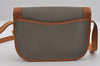 Authentic Christian Dior Shoulder Cross Body Bag Purse PVC Leather Gray 6687I