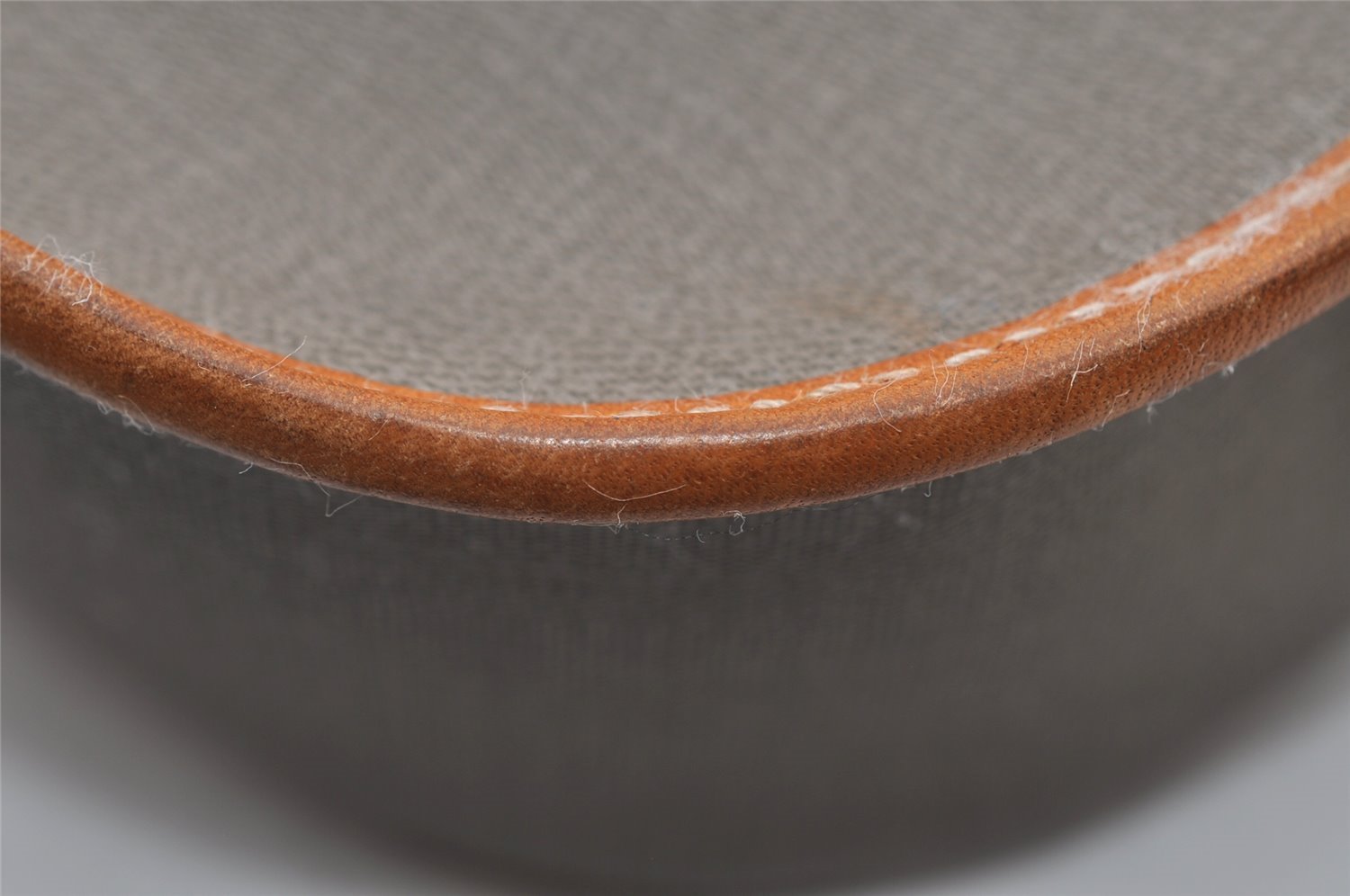 Authentic Christian Dior Shoulder Cross Body Bag Purse PVC Leather Gray 6687I