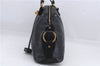 Authentic YVES SAINT LAURENT Muse Shoulder Hand Bag Leather 156464 Black 6688D