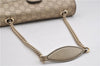 Authentic GUCCI Guccissima Horsebit Chain Shoulder Bag Leather 295402 Gold 6688F