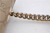 Authentic GUCCI Guccissima Horsebit Chain Shoulder Bag Leather 295402 Gold 6688F