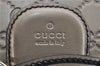 Authentic GUCCI Guccissima Horsebit Chain Shoulder Bag Leather 295402 Gold 6688F