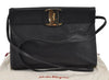 Authentic Salvatore Ferragamo Vara Shoulder Crossbody Bag Leather Black SF 6688I