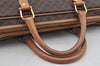 Authentic CELINE Macadam Blason Pattern Briefcase PVC Leather Brown 6689I