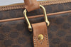 Authentic CELINE Macadam Blason Pattern Briefcase PVC Leather Brown 6689I