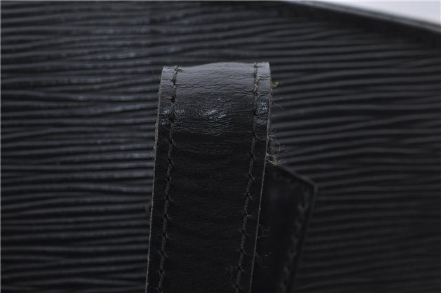 Auth Louis Vuitton Epi Saint Jacques Shopping Shoulder Bag Black M52262 LV 6690D