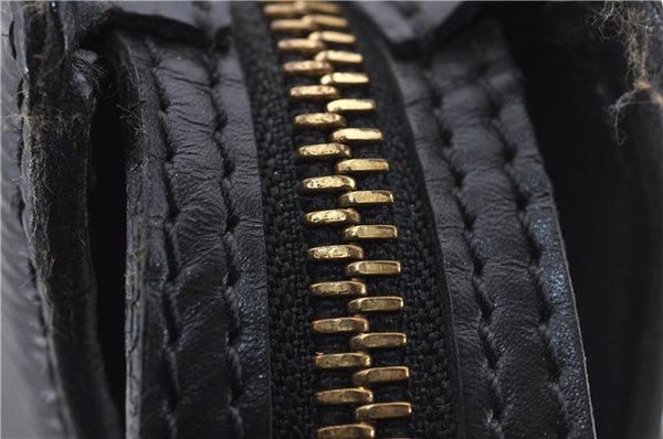 Auth Louis Vuitton Epi Saint Jacques Shopping Shoulder Bag Black M52262 LV 6690D