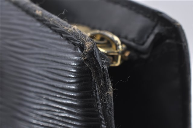 Auth Louis Vuitton Epi Saint Jacques Shopping Shoulder Bag Black M52262 LV 6690D
