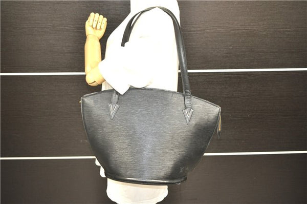 Auth Louis Vuitton Epi Saint Jacques Shopping Shoulder Bag Black M52262 LV 6690D