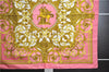 Authentic HERMES Carre 90 Scarf "LES TUILERIES " Silk Pink 6690E