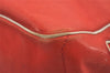 Authentic CELINE Boogie Bag Vintage Hand Bag Purse Leather Red 6690I