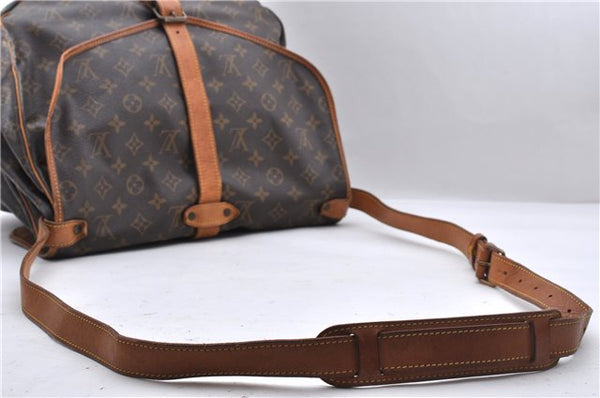 Auth Louis Vuitton Monogram Saumur 35 Shoulder Cross Body Bag M42254 LV 6691D