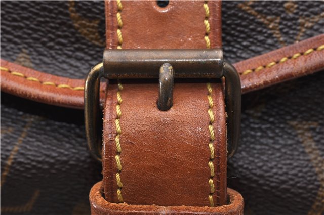 Auth Louis Vuitton Monogram Saumur 35 Shoulder Cross Body Bag M42254 LV 6691D