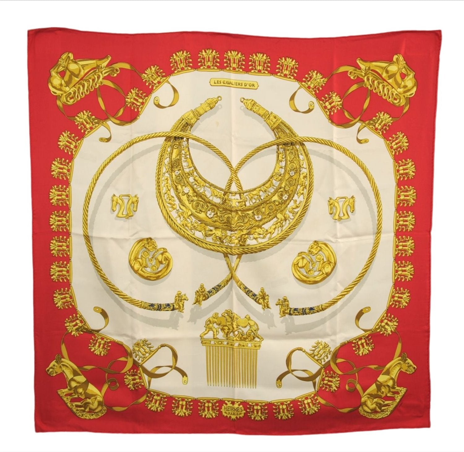 Authentic HERMES Carre 90 Scarf 